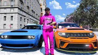 Stealing people's Cars in O Block in GTA 5 RP!