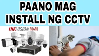 PAANO MAGKABIT NG CCTV | CCTV TAGALOG BASIC TUTORIAL