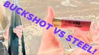 Buckshot VS Steel at 50 Yards with a Mossberg Maverick 88