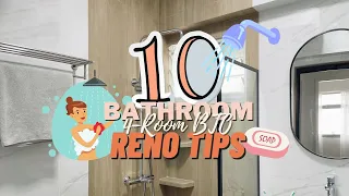 10 Bathroom Renovation 🚿 Tips Ep 17 | House Tour | Singapore HDB 4-Room BTO 🏠