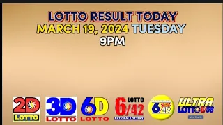 9pm Lotto Result March 19, 2024 Tuesday