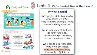 Song in Family and friends Level 3 Unit 4 _ At the beach! | Let's sing karaoke!