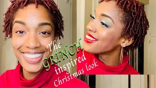 The GRINCH inspired holiday makeup tutorial