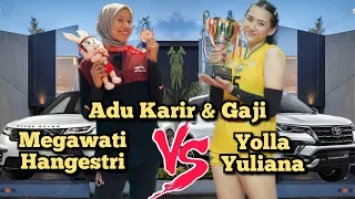 YOLLA TERKEJUT LIHAT GAJI MEGA? Ini Perbandingan KARIR Dan GAJI MEGAWATI VS YOLLA YULIANA