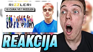 CHODA REAKCIJA na 10 CURA VS 1 RIZZLER: LUKA SILNI