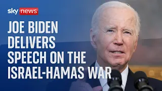 Joe Biden delivers speech on the Israel-Hamas war