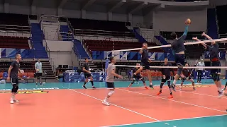 Volleyball. Attack.  Training. Russia. Zenit St. Petersburg team - 2021#2