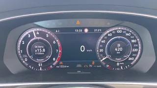 Volkswagen Tiguan II 2.0 TSI (220 Hp) 4MOTION DSG acceleration test