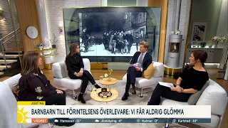 Barnbarnen till överlevare från Förintelsen: Vi får aldrig glömma  - Nyhetsmorgon (TV4)