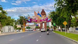 [4K Cambodia drive] Phnom Penh tour 2021| Phnom Penh city Driving Tour