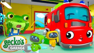 Fire Truck Fun | Gecko's Garage 3D | Robot Cartoons for Kids | Moonbug Kids