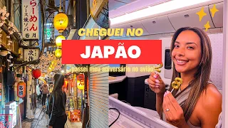 CHEGUEI NO JAPÃO | Vlog 1 - 15 horas de voo + vida noturna de Tóquio