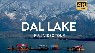 Dal Lake in Kashmir - Shikara Boat Ride in 4K
