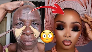 MUST WATCH 👆🏼 SHE WAS TRANSFORMED🍫 BRIDAL GELE AND MAKEUP TRANSFORMATION | MAKEUP TUTORIAL 😱