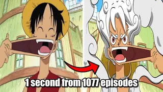 1 Second From 1077 Episode of One Piece | Journey to Gear 5 Luffy vs Kaido