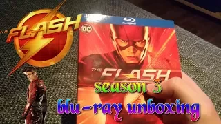 THE FLASH SEASON 3 BLU-RAY UNBOXING CHECK THIS OUT!!!