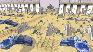 Largest Clone Wars WALL Under Siege! - Men of War: Star Wars Mod