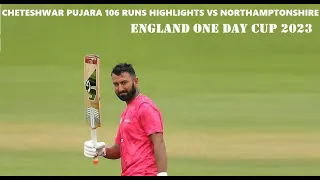 Cheteshwar Pujara is Back with a 100 (Scored 106 Runs for Sussex vs Northamptonshire in One Day Cup)