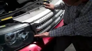 How to remove / change / upgrade the front grill on a Range Rover Sport L320