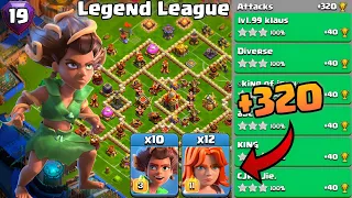 Th16 Legend League Attacks Strategy! +320 May Season Day 19 : Clash Of Clans