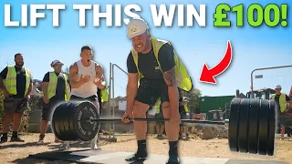 BUILDERS vs DEADLIFT CHALLENGE! *Lift this, win £100*