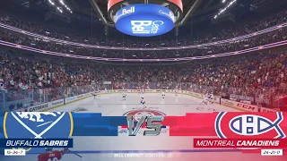 NHL 22 Full Match - Buffalo Sabres vs Montreal Canadiens - Simulation