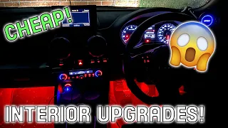 CHEAP INTERIOR UPGRADES FOR MY AUDI A3 (LED Install and more!)