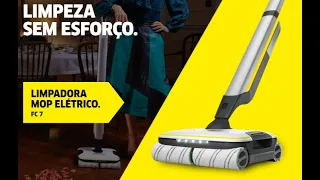 Unboxing - Karcher FC7 - Limpadora MOP Elétrico a Bateria - 4 em 1 -  LIMPEZA SEM ESFORÇO