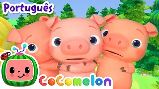 Os três Porquinhos | Cocomelon em Português | Desenhos Animados e Músicas Infantis