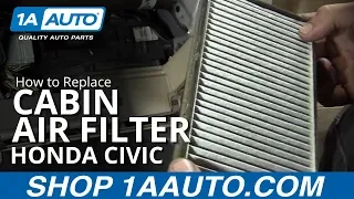 How to Replace Cabin Air Filter 01-05 Honda Civic