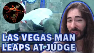 Las Vegas Man Leaps at Judge in the Courtroom | MoistCr1tikal