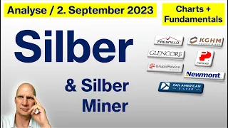Silber Analyse (2.9.2023) & Silber-Miner / Fundamentals + Charts