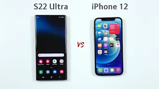 Samsung S22 Ultra vs iPhone 12 - Speed Test!