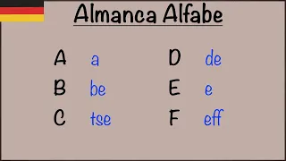 Almanca Alfabe + Pratik - DAS ALPHABET