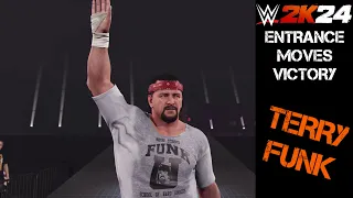 TERRY FUNK - ENTRANCE & VICTORY - WWE 2K24