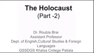 The Holocaust (Part-2)