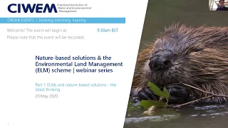 Nature-based solutions & the Environmental Land Management (ELM) scheme | part 1