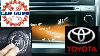 Toyota, How to deactivate Keyless / Smart Key entry no red button DIY #CarGuruDIY