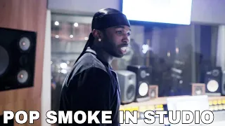 Pop Smoke Vibing In Studio