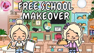 Updated Free School Makeover 📚🚌 Toca Boca Free House Ideas 😍 TOCA GIRLZ