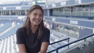 Emma Raducanu Pre-Tournament interview at Nation Bank Open in Toronto
