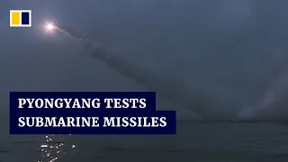 North Korea test-launches two missiles from submarine as US-South Korea drills begin