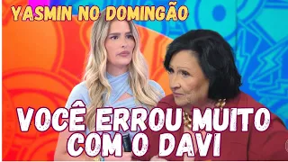 DÉA LÚCIA E YASMIN BRUNET no Domingão com Huck ! Você errou muito com o Davi ! #BBB #BBB24 #domingão