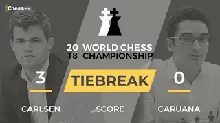 Carlsen vs Caruana (Tiebreaks Broadcast): World Chess Championship