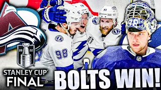 TAMPA BAY LIGHTNING HANG ON: DEFEAT COLORADO AVALANCHE IN GAME 5 (Vasilevskiy, 2022 Stanley Cup) NHL