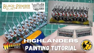 Warlord Games Epic Battles Waterloo - Highlanders Painting Tutorial