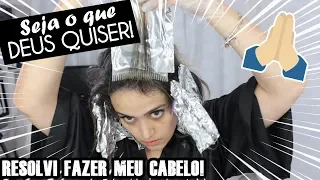 CONTOUR HAIR sozinha PASSO A PASSO | Descolorindo sem estragar o cabelo