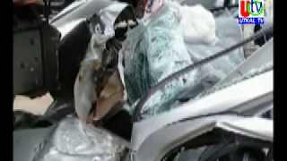 26 09 2019  UTv News Accident At Highway Near Chamakhandi PS 2 Death 1 Injured