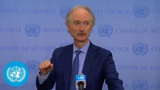 UN Special Envoy on Syria - Security Council Media Stakeout