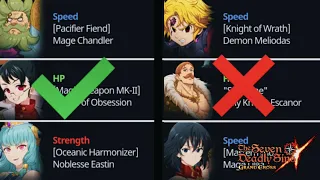*Purgatory Ban Survey Draw* Please Do Not Vote For These Units! Seven Deadly Sins - Grand Cross
